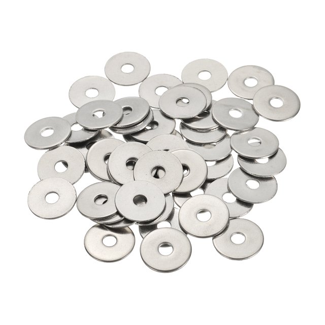 Uxcell Rondelles Plates, Matériel en Acier Inoxydable 304 Rondelles Assorties, Adapté pour Boulons Vis Usage Industriel 20 x 5 x 1,2 mm 50