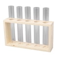 thumbnail image 1 of Terrarium de Plante à 5 Tubes à Essai, Transparent Largement Utilisé Poli Observation du Statut de Croissance Espace Ample Terrarium de Plante Réutilisable pour Bureau pour Violette Africaine, 1 of 7