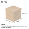 thumbnail image 2 of Bloques de Madera para Manualidades, Cubo de Madera Sin Terminar de 1 Pulgada para Proyectos de Manualidades DIY, Paquete de 50, 2 of 6