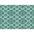thumbnail image 1 of Ahgly Company Machine Washable Indoor Rectangle Transitional Blue Jay Blue Area Rugs, 2' x 3', 1 of 7