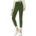 thumbnail image 6 of Luowei Womens Thermal Underwear Bottoms, Green Casual High Waist Long Pants, Soft.Clouds Thermal Leggings Women's Lined High Waist Thermal Leggings Long Warm Sports Leggings Tights Thermal Trousers R, 6 of 9