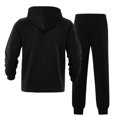 thumbnail image 4 of Men Full Zip Hoodie and Sweatpants Set Two Piece Tracksuit Long Sleeve Hooded Jacket with Drawstring Pants Pockets, 4 of 5