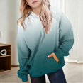thumbnail image 3 of LRen Hoodies for Girls Cute Oversized Gradient Pullover Hooded Sweatshirts Long Sleeve Preppy Trendy Fall Winter Clothes Size 5-16 Years, 3 of 6