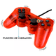 thumbnail image 3 of Control Alámbrico Función Vibración Compatible Con Ps2 - Ps1, 3 of 5