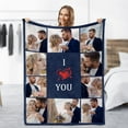 thumbnail image 3 of Custom Photo Blanket Personalised Blankets For Adults Women Boyfriend Her Men Harry Styles Blanket Mum Birthday Valentine, 3 of 5