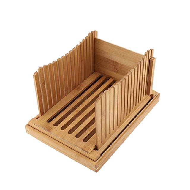 Rebanadora De Pan De Bambú Premium, Máquina Rebanadora De Pan, Cortador De Pan Plegable, Herramienta De Pan Para El Hogar Europeo, Molde Para Cortar Pan Inevent HA036942-00