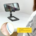 thumbnail image 4 of justharion Support de Téléphone Rétractable Support de Tablette de Bureau en Plastique Antidérapant pour Maison Bureau, Noir, 4 of 7
