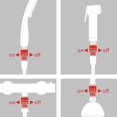 thumbnail image 2 of Cergrey Shower Valve Adapter,Shower Head Valve,1/2in Shower Head Sprayer Stream Control Valve Shut Off Valve Adapter Bathroom Accessories, 2 of 8