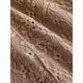 thumbnail image 5 of Brown Womens A-Line Lace Dress With Belt, Western Bohemian Style, Sleeveless, Maxi Length, 5 of 5