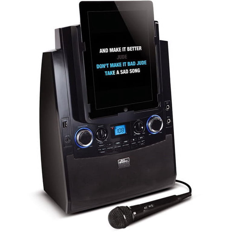 Singing Machine Bluetooth Mobile Karaoke System with Resting