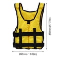 thumbnail image 2 of Chaleco salvavidas de flotabilidad ajustable impermeable seguridad en el agua para adultos niños rojo, 2 of 7