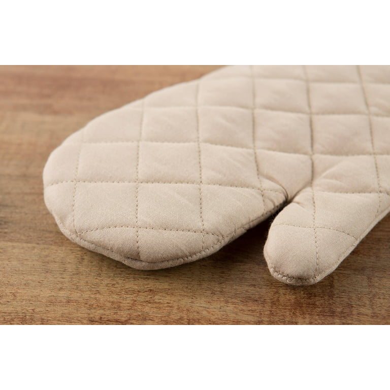 ARCLIBER Oven Mitts 1 Pair of Quilted Terry Cloth Cotton Lining,Extra Long  Professional Heat Resistant Kitchen Oven Gloves,16 Inch