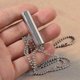 thumbnail image 2 of Stainless Steel Pill Case Holder Cylinder Cremation Urn Memorial Pendant Necklace Keepsake (Silver), 2 of 3