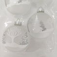 thumbnail image 2 of Holiday Time Dia 65mm 4Ct Tree Glass Ornament, 2 of 5