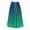 Green, variant on Dianli Skirt Skorts Women's Printed A Line Long Skirt Elastic Waist Drawstring Gradient Pocketed Design Large Swing Breathable Cotton Linen Pull On Vacation Beach Skirt