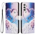 thumbnail image 2 of TECH CIRCLE for Samsung Galaxy A15 5G PU Leather Hybrid Wallet Case with 3 Credit Card Slot & 1 Cash Slot Flip Stand Magnetic Closure 3D Painted Full Body Shockproof Protective Cover,D, 2 of 10
