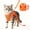 Orange, variant on Escape Proof Cat Harness with Retractable Leash – Reflective Vest Harness for Night Safety, Step-in Adjustable Design Fits Small Medium Large Cats