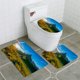 thumbnail image 1 of ABPHQTO Las montañas Dolomitas Passo di Giau Juego de alfombras de baño de 3 piezas Alfombra de baño Alfombra de contorno y tapa de inodoro, 1 of 2