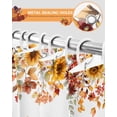 thumbnail image 4 of Orange Fall Shower Curtain Set ，Waterproof Fabric Shower Curtains Thanksgiving Pumpkins Sunflower Maple Leaf Shower Curtains for Bathroom,Bathroom Decor 36"x72", 4 of 7