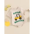 thumbnail image 3 of Suealasg Baby Boys Romper Short Sleeve Crew Neck Truck Letter Print Bodysuit Jumpsuit 3M 6M 12M 18M Newborn Summer Casual Clothes, 3 of 7