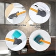 thumbnail image 4 of Toilet Brush, Silicone Toilet Brush, Wall Mounting, Toilet Brush Holder For Bathroom, Toilet Brush Silicone Set, Toilet Brush, Toilet Brush Set, Toile, 4 of 5