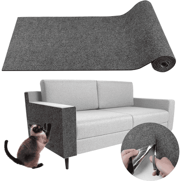 Cat Scratch Mat 78.7"x15.8", Self-Adhesive Carpet Pad Trimmable, Climbing Cat Scratcher Mat for Wall Couch Floor Door, Cat Scratch Carpet Protector for Furniture
