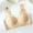Khaki, variant on Women Seamless Bra Comfortable Solid Underwear Soft Support Bras Full Coverage Padded Everyday Sleep Bralette