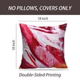 thumbnail image 2 of LALILO Throw Pillow Covers Oil Oil Canvas Oil Pink Yellow Acrylic Cushion Cover 18" x 18", 4070 Pack, 2 of 6