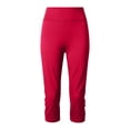 thumbnail image 6 of Capri Leggings for Women Spring Summer Elastic High Waist Slim Fit Hollow out Workout Yoga Pants Capris Leggings, 6 of 7