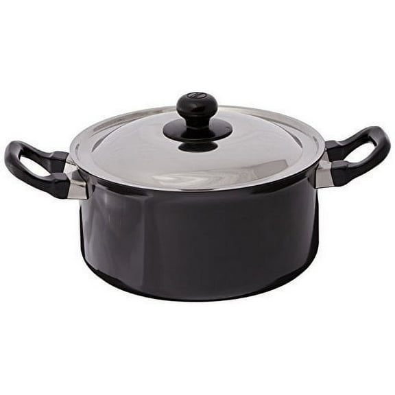 Futura Induction Future Nonstick Induction Base Stewpot with Steel Lid, 3 L, Small, Black
