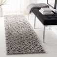 thumbnail image 3 of SAFAVIEH Sparta Alexus Geometric Polyester Shag Area Rug, Grey, 4' x 6', 3 of 10