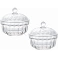 thumbnail image 1 of 2pcs Plastic Candy Dishes Sugar Bowls Spice Jars Storage Pots with Lid, 1 of 7