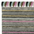 thumbnail image 5 of SAFAVIEH Montauk Lorenzo Striped Cotton Runner Rug, Black/Multi, 2'3" x 8', 5 of 6