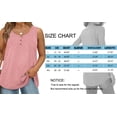 thumbnail image 5 of MOSHU Plus Size Tank Tops for Women Henley Sleeveless Shirts Summer Button Down Womens Tops, 5 of 7