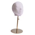 thumbnail image 4 of HILABEE Mannequin Head Model Hat Rack Display Head for Glasses Shopping Mall gold base, 4 of 9