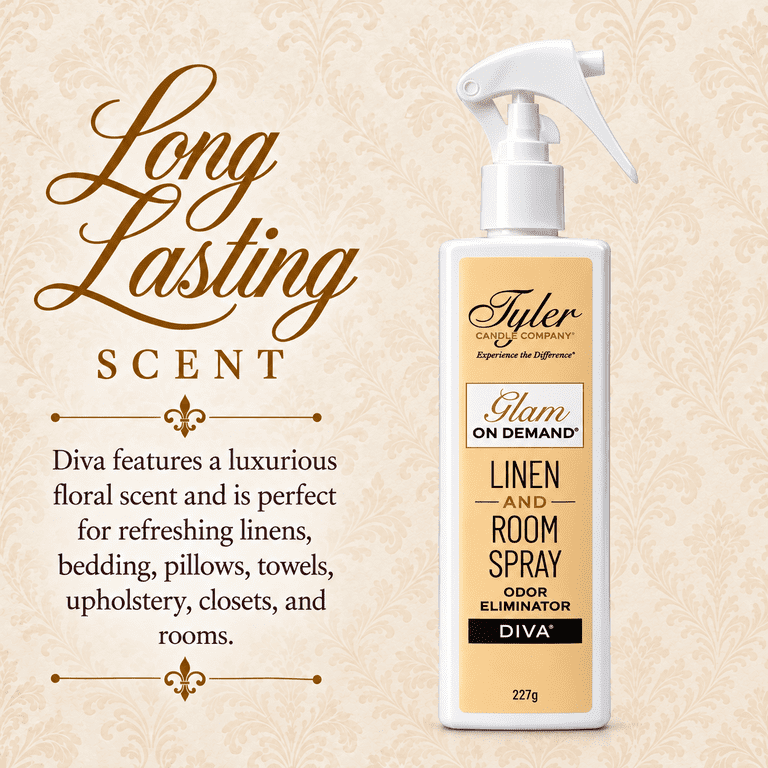 Tyler Candle Diva Glam Linen & Room Spray, 8 oz photo 2