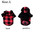 thumbnail image 2 of Dog Hoodie Dog Sweaters with Hat, Classic Plaid Dog Pet Clothes Sweaters Puppy Pullover Pet Winter Clothes for Small and Medium Dogs Cats, 2 of 5