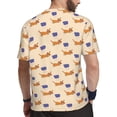 thumbnail image 2 of Wukai Dachshund Print Men's Short-Sleeved Mesh T-Shirt,Quick-Dry Short Sleeve Workout T-Shirt-, 2 of 8