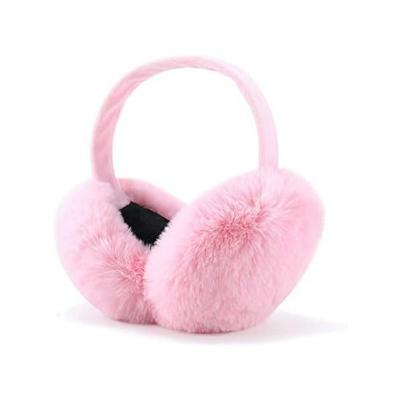 Fu997 Winter Ear muffs Faux Fur Warm Earmuffs Cute Foldable Outdoor Ear Warmers For Women Girls