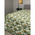 thumbnail image 2 of Philodendron Down Alternative Comforter, Tropical Leaves with Bird of Paradise Flower, Microfiber Quilt for All Season, 5 Sizes, Hunter Green Fern Green, by Ambesonne, 2 of 3