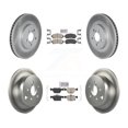 thumbnail image 1 of Transit Auto Front Rear Ceramic Pads and Coated Disc Brake Rotors Kit for Car Subaru Crosstrek KGA-105130, 1 of 11