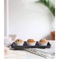 thumbnail image 4 of Paquete de 12 moldes para muffins reutilizables (blancos), silicona premium, ecológicos, sin BPA, molde para magdalenas, moldes para muffins, 4 of 5