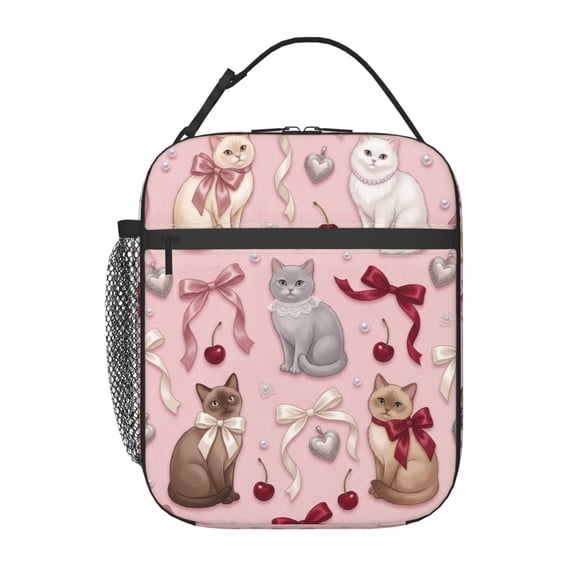 Cat Lunch Bag For Men Women Insulated Lunch Box Leakproof Reusable Cooler Tote Thermal Meal Prep Food Container For Work Office Picnic Outdoors Travel