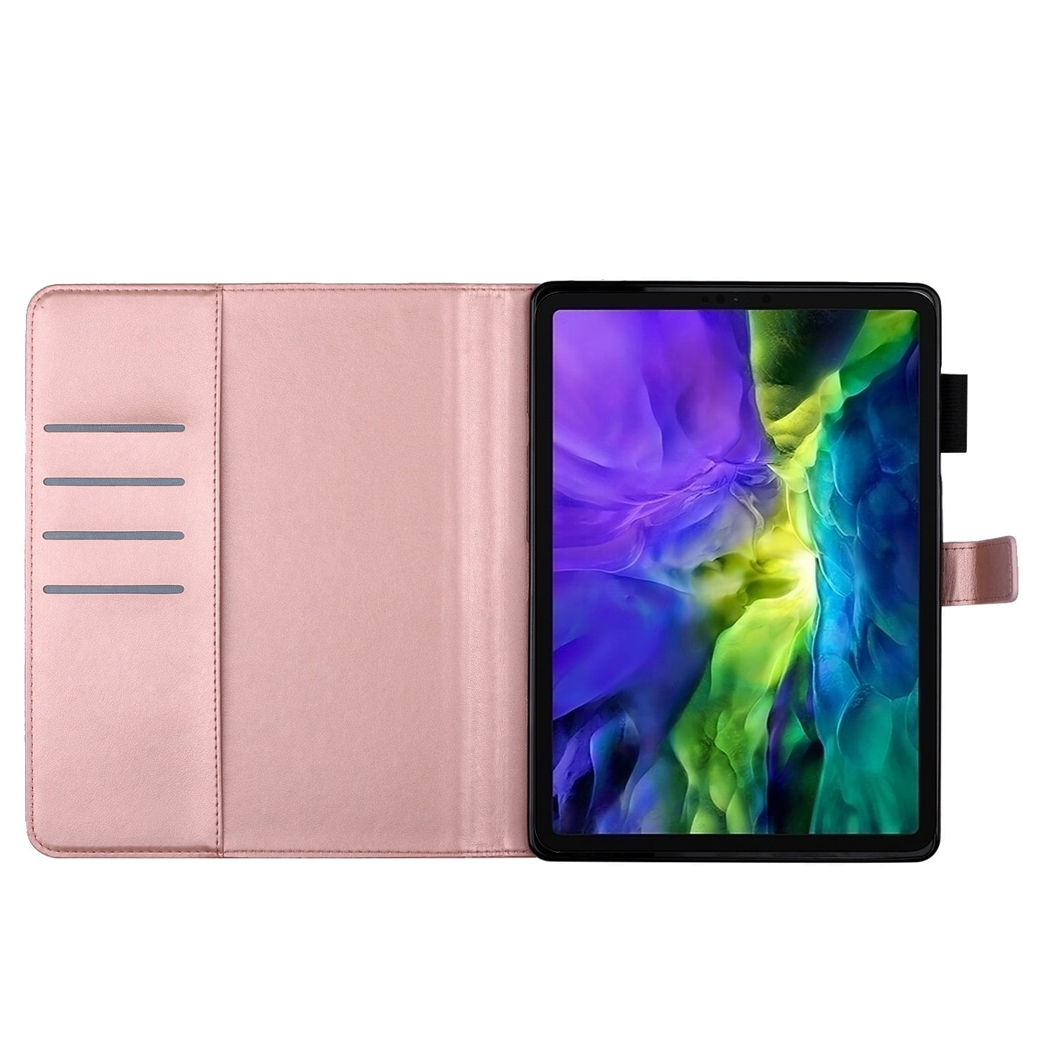 TECH CIRCLE Case for Apple iPad 10th Generation 10.9 Inch 2022,PU Leather Folio Flip Stand Smart Protective Cover with Auto Wake/Sleep Pencil Holder Soft Back Cover for iPad 10th Gen 10.9",Rosegold