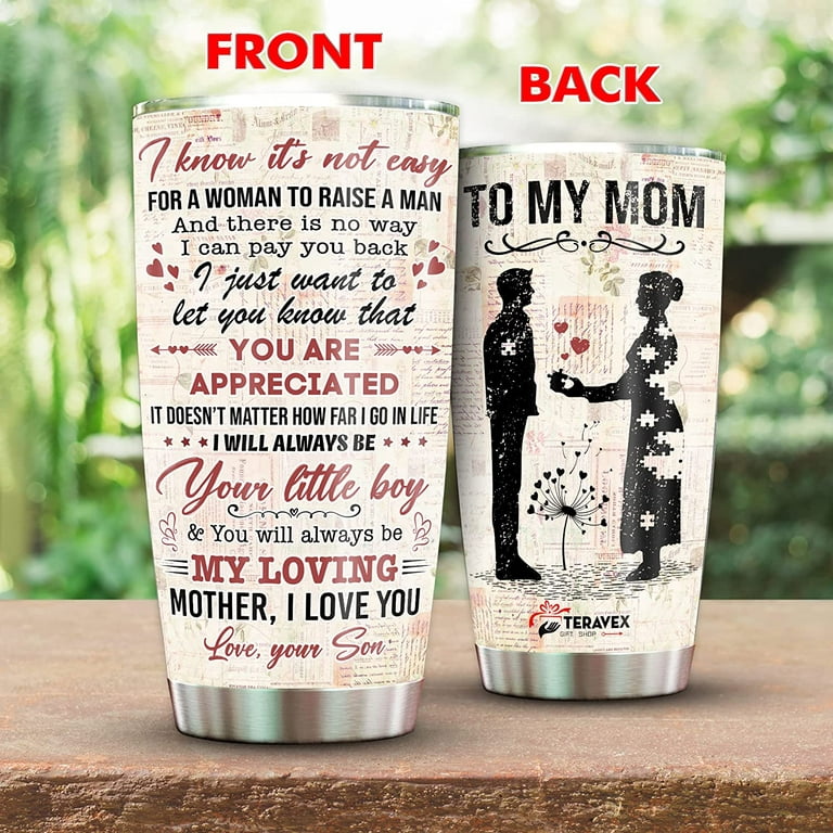 Be Happy – Engraved Travel Tumbler For Her, Personalized Travel