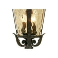 thumbnail image 4 of John Timberland Casa Marseille Rustic Vintage Flush Mount Outdoor Hanging Light Bronze Scroll 23 3/4" Champagne Hammered Glass for Post Exterior Barn, 4 of 7