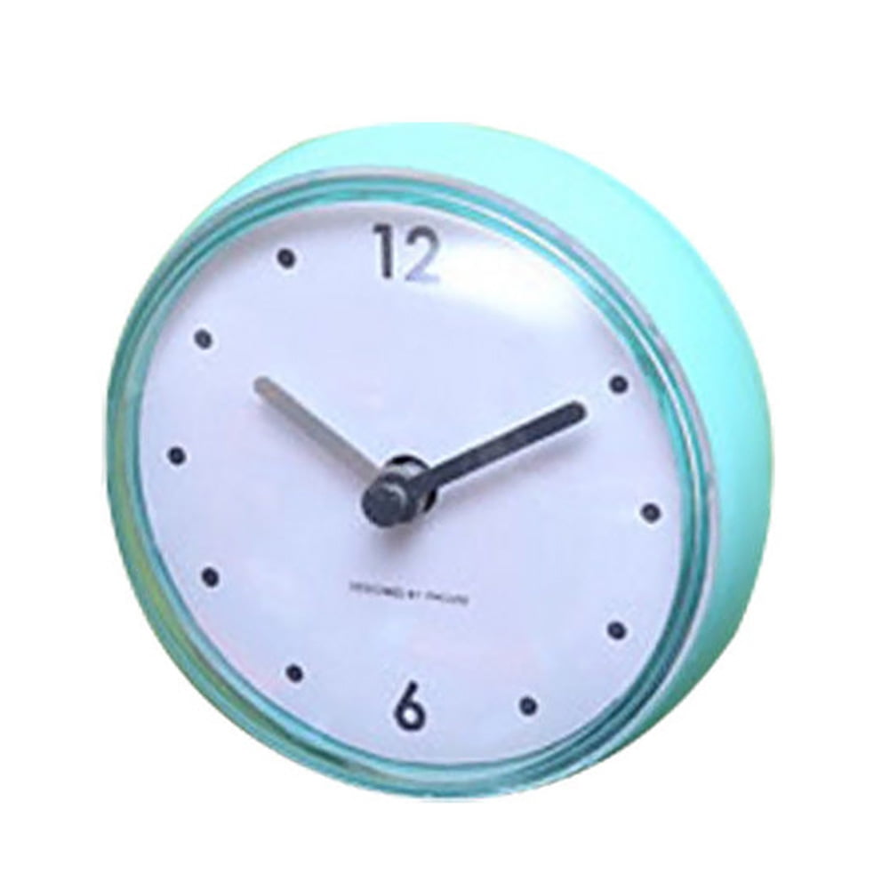 Bathroom Clock Durable Solid Suction Cup Waterproof Easy To Use Home