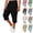Black, variant on CHUMUD Men's Cotton Shorts Relaxed Fit Loose Drawstring Elastic Waist Baggy Capris Summer Casual with Pockets Outdoor