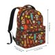 thumbnail image 2 of Balery Retro Coffee Mochila Escolar Impresa, Mochila Ligera para Viajes Casual, Mochila Duradera y Cómoda Multifuncional, Mochila para Laptop-One Size, 2 of 5