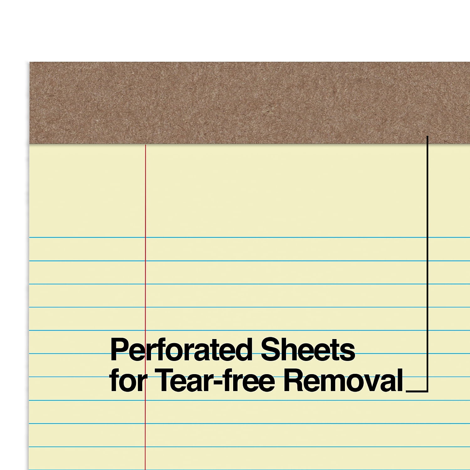 MyOfficeInnovations Notepads 8.5" x 11.75" Narrow Yellow 50 Sh./Pad 12 Pads/PK 354743